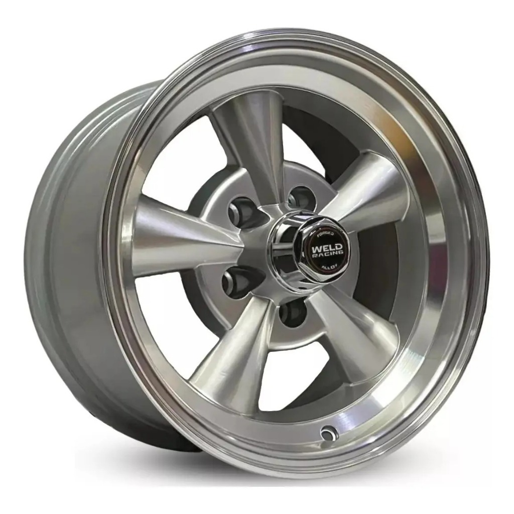 Kit 4 Rodas Palito Aro 15 5x139 Cragar Dodge Maverick F100 Prata Diamantada Bicos de Brinde Jogo E55