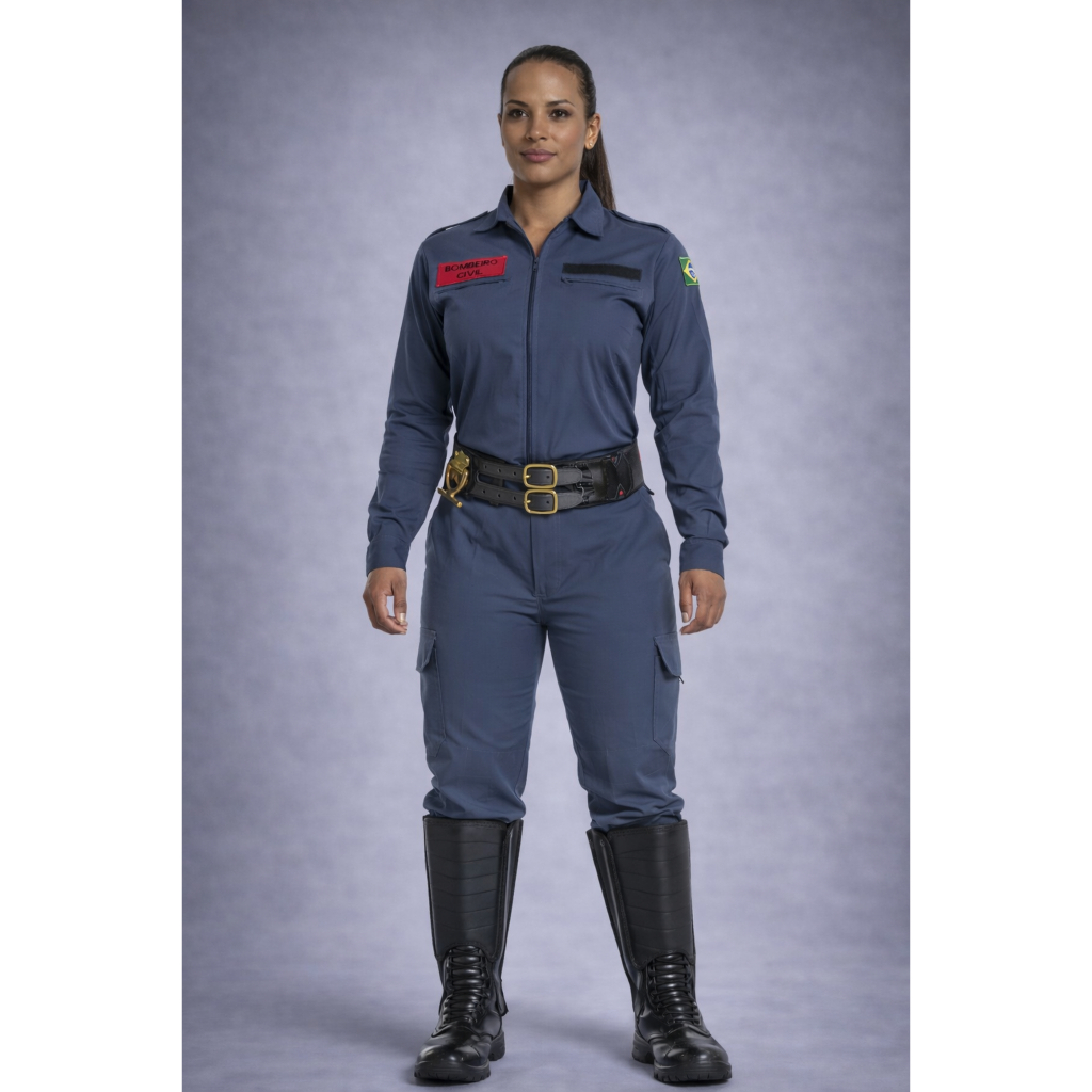 Farda Slim RipStop Verde Petróleo Acinzentado Bordado Nas Costas Farda Slim RipStop Verde Petróleo Acinzentado Bordado Nas Costas