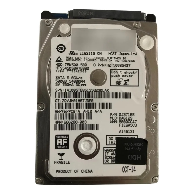 Hd Hitachi Hts545050a7e680 500gb 2.5