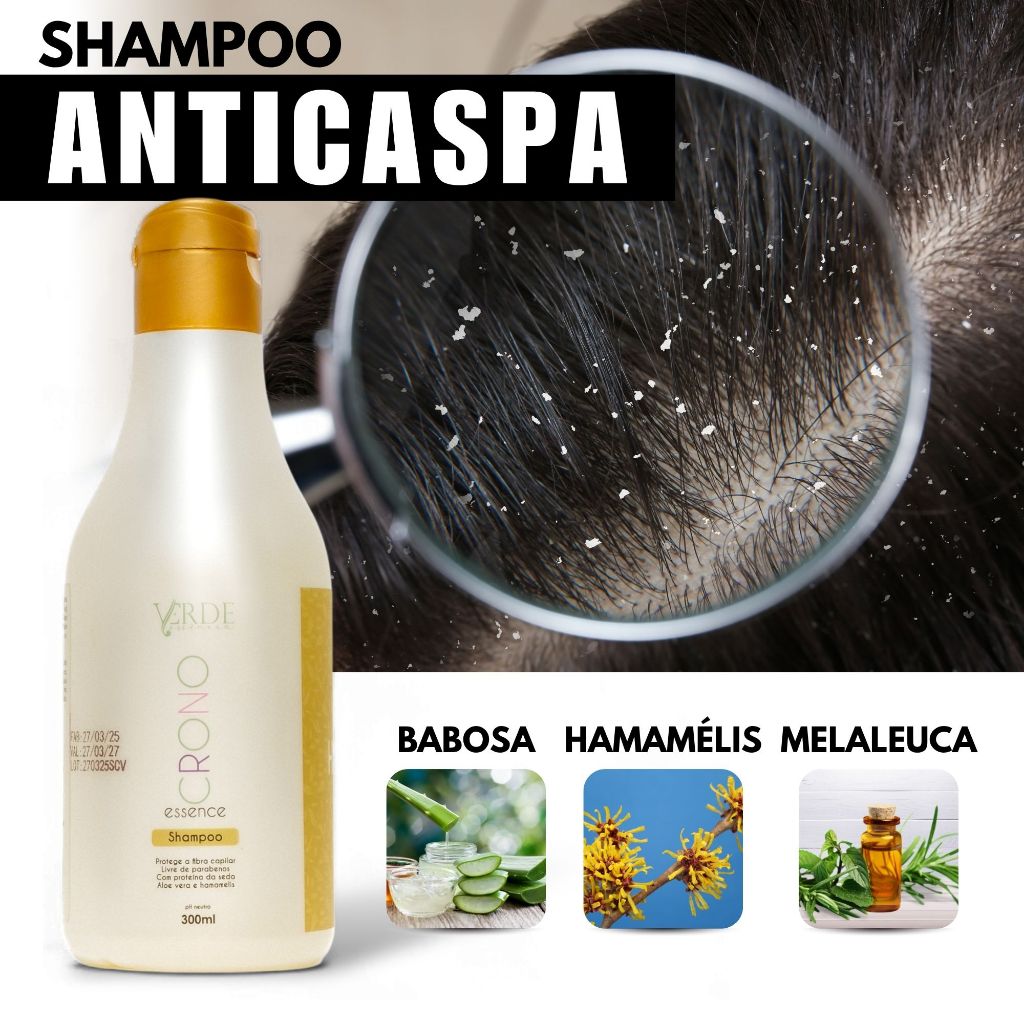 Shampoo Anticaspa com Ph Neutro para Couro Cabeludo