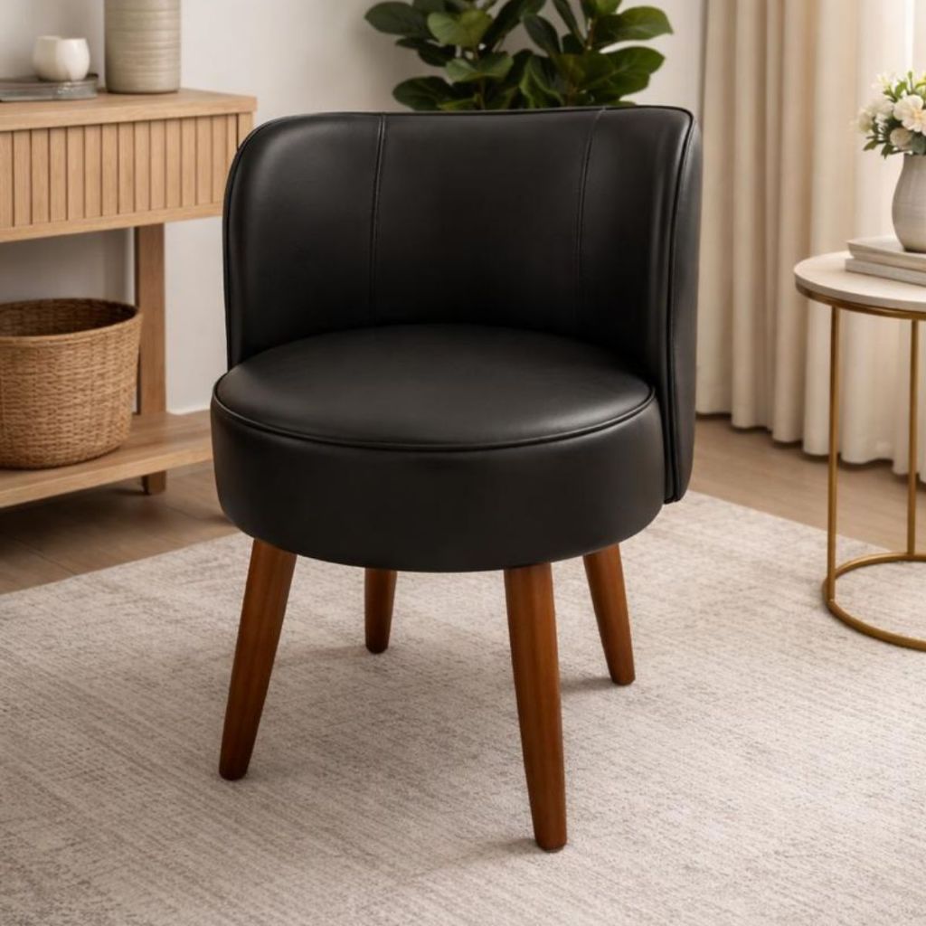 Cadeira Orgânica Olga Corino Preto Sala de Jantar Escritório Closet Salão de Beleza Recepção