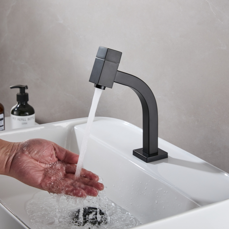 Torneira de Inox Cromada para lavatorio banheiro cuba de sobrepor - Torneira para cuba baixa inox