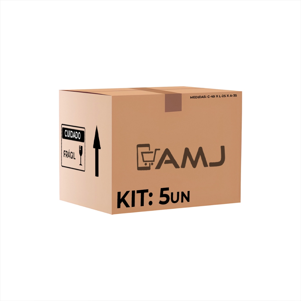 Kit Caixas de Papelão Para Mudança Medidas 33x26x24