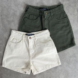 Short Jeans Feminino bermuda feminina Jeans Cintura Alta Brim colorido jeans mom bermuda jeans