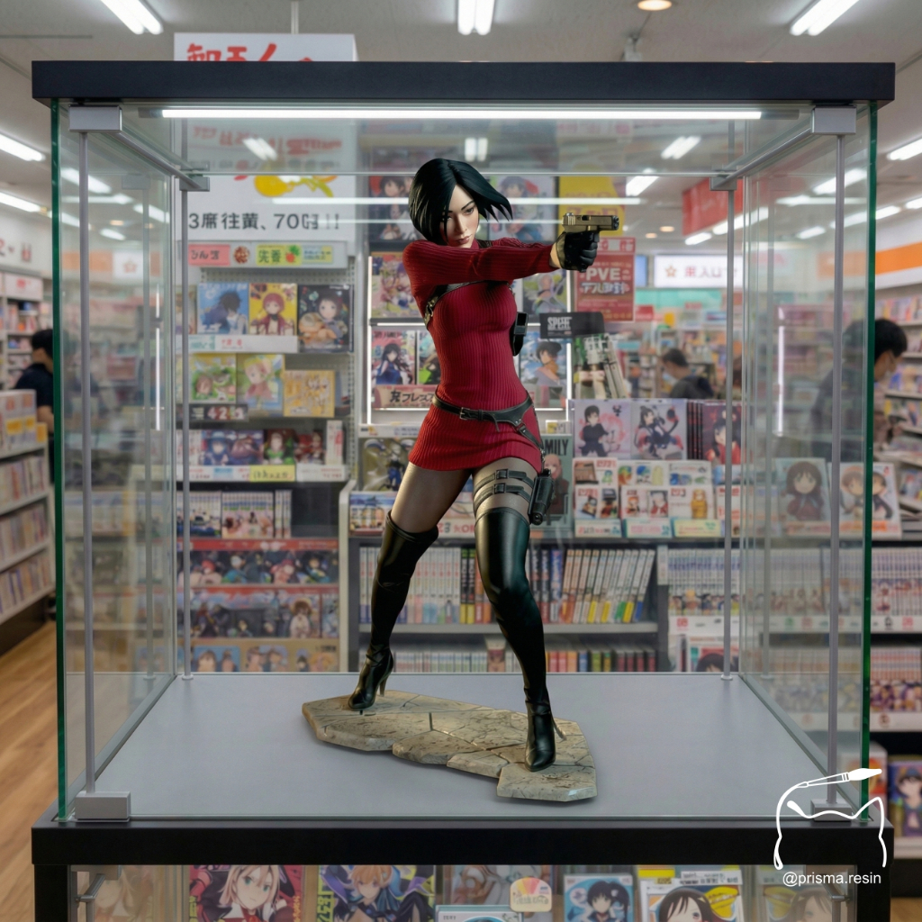 Ada Wong Resident Evil 1/4.1/6.1/10 Resina 3D | Figura Colecionável - Pintura Manual