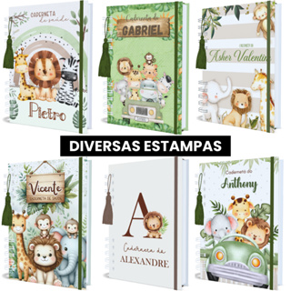 Caderneta de Vacinação Menino Vários Temas Personalizada Com Nome Capa Dura Atualizada em Oferta na Shopee