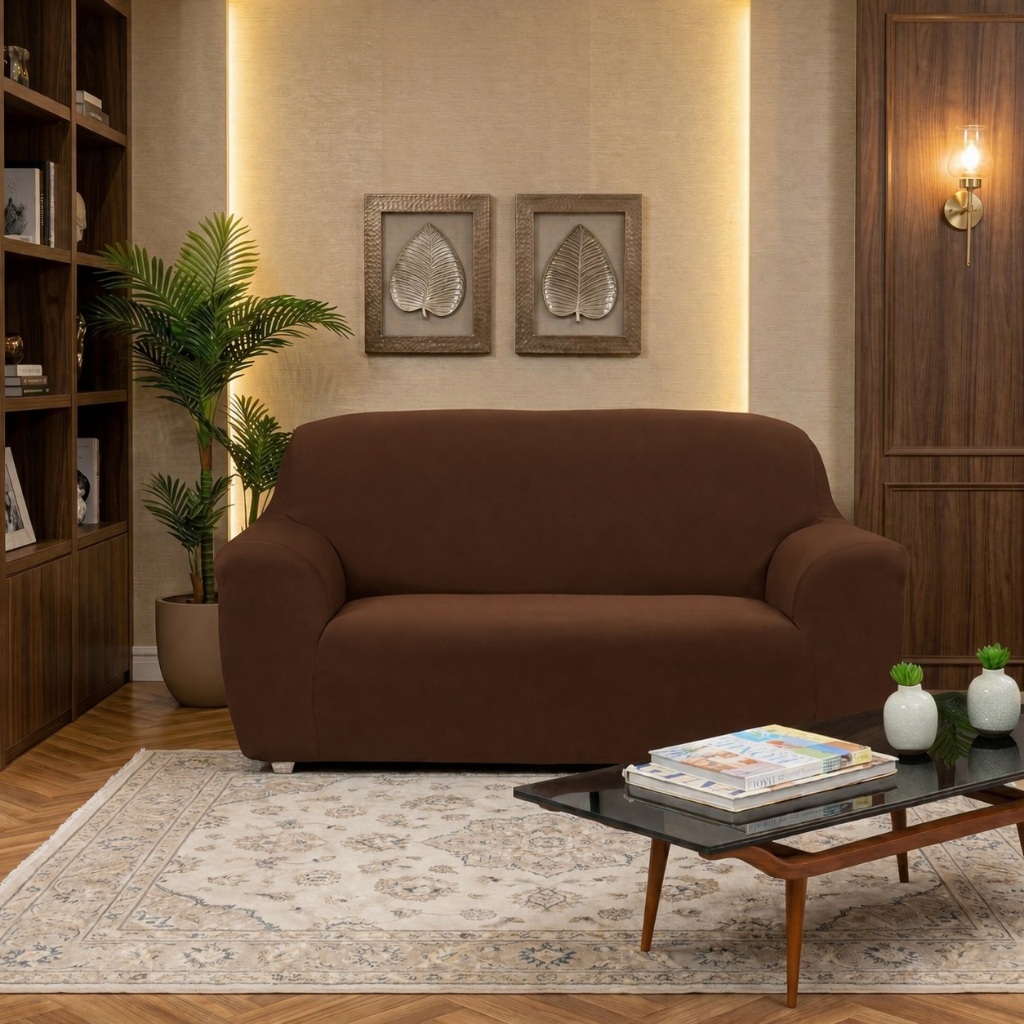 Capa de Sofá King 3 Lugares Coladinha Lisa em Oferta na Shopee