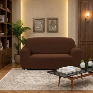 Capa de Sofá King 3 Lugares Coladinha Lisa em Oferta na Shopee