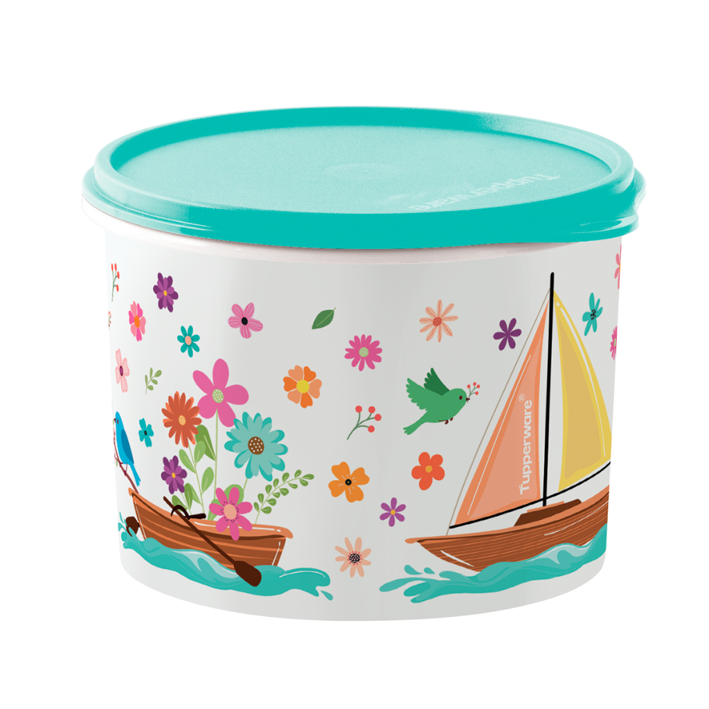 Tupperware Tupper Caixa 2,4l Pote Tampa Hermética Empilhável Mantimento Vaso Tigela