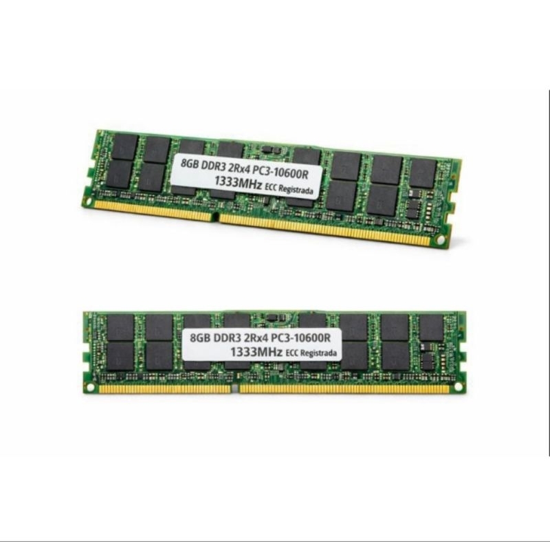 Memória RAM Servidor 8GB DDR3 2Rx4 PC3-10600R 1333MHz ECC Para Servidor