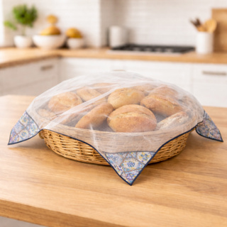 Protetor de Alimento, Cobre Lanche , Cobre Alimentos Tule Cristal, 50 x 50 ou 100 x 100 em Oferta na Shopee