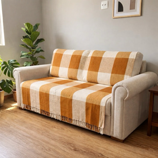 Manta para Sofá 2.10 x 1.20 - 100% Algodão  Tipo Capa Protetora em Oferta na Shopee