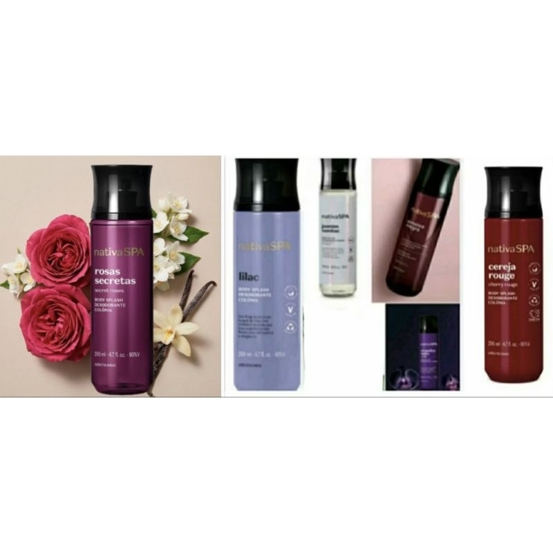 Spa o boticario colonia splash  CEREJA UVA SAMBAC AMEIXA ORQUIDEA LILAC