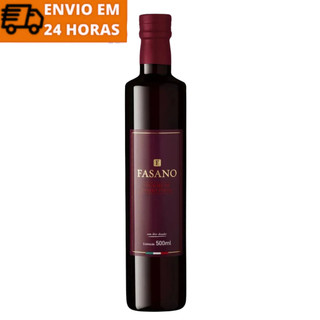 Vinagre Vinho Tinto Fasano Importado Italia Premium 500 ml