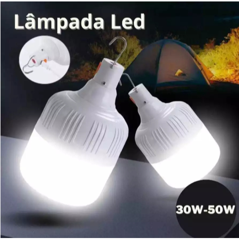 Lâmpada de Acampamento Portátil Com Carregamento Solar e USB Camping  MT312 (CR)