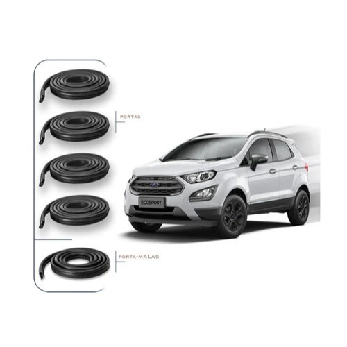 Kit Borracha Ecosport G2 4 Porta e Porta Mala- 2013 a 2021