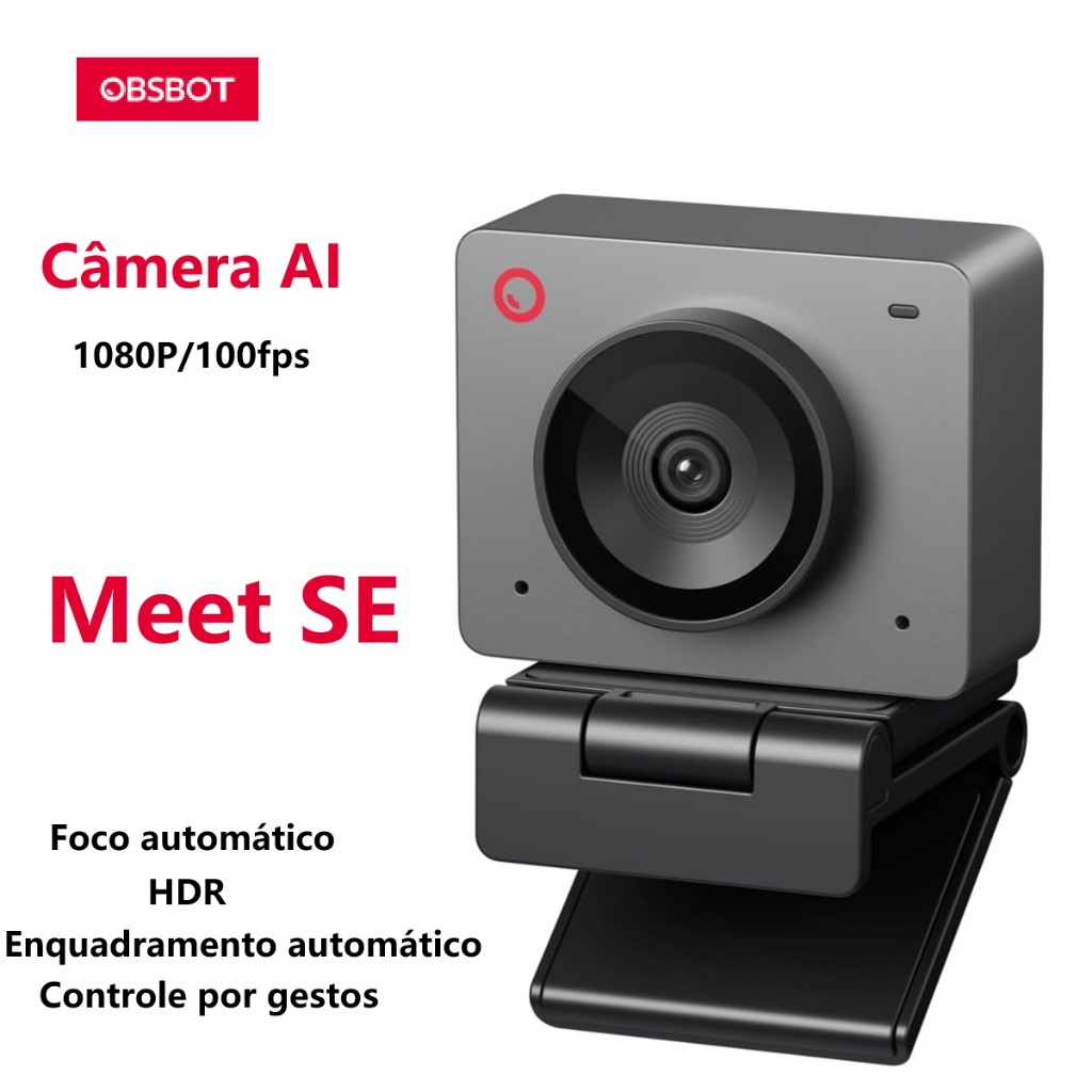 OBSBOT Câmera Ai Meet SE 1080P Webcam Adequado Para e-Esports e Transmissões ao Vivo