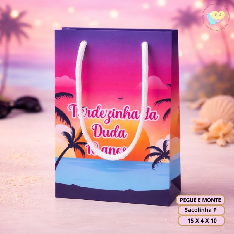 PEGUE E MONTE | Sacolinha Surpresa P Tardezinha - Personalizados - Lembrancinha - Festa - aniversário - Decoração