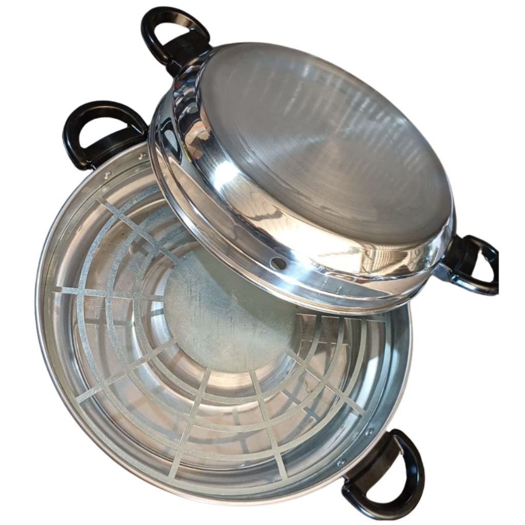 Churrasqueira Boca De Fogão Grill Assador Carnes Legumes Cor Prateado Facility em Oferta na Shopee