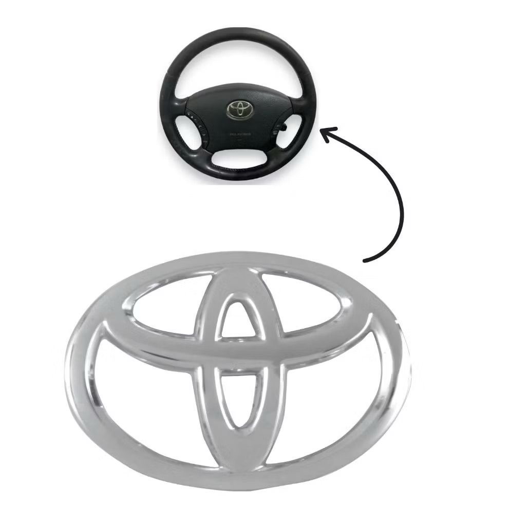Emblema Volante Toyota Etios Corolla Hilux Auto Colante Medidas 4,5x6,5