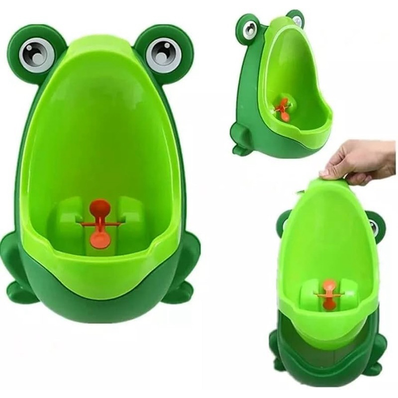 Mictório Infantil Sapinho Troninho - Alvo Giratório e Instalação Fácil