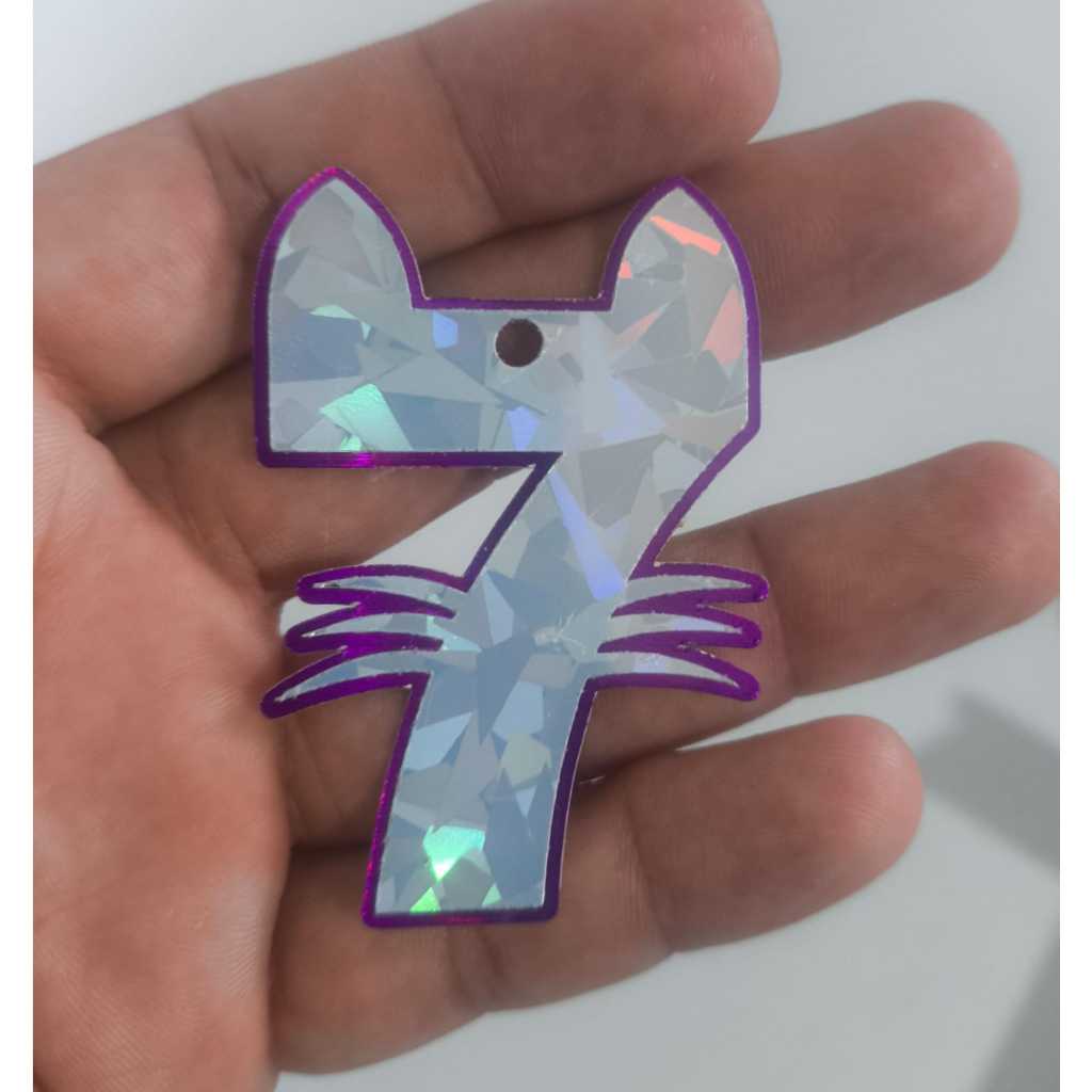 25 Aplique número gatinho Casa mágica da Gabby - 2 camadas (6cm)