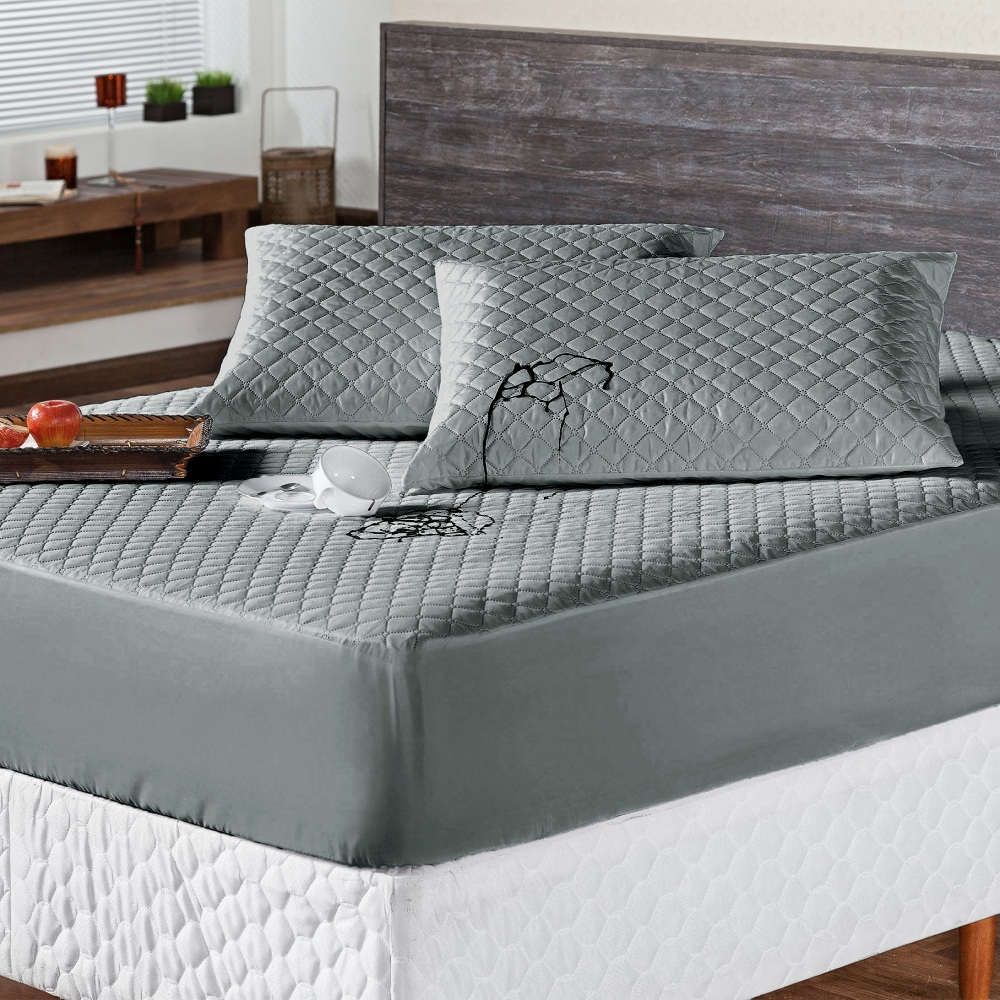 Protetor de Colchão Impermeável Com Elástico Total Solteiro Casal Queen King Antiácaro Antialérgico em Oferta na Shopee