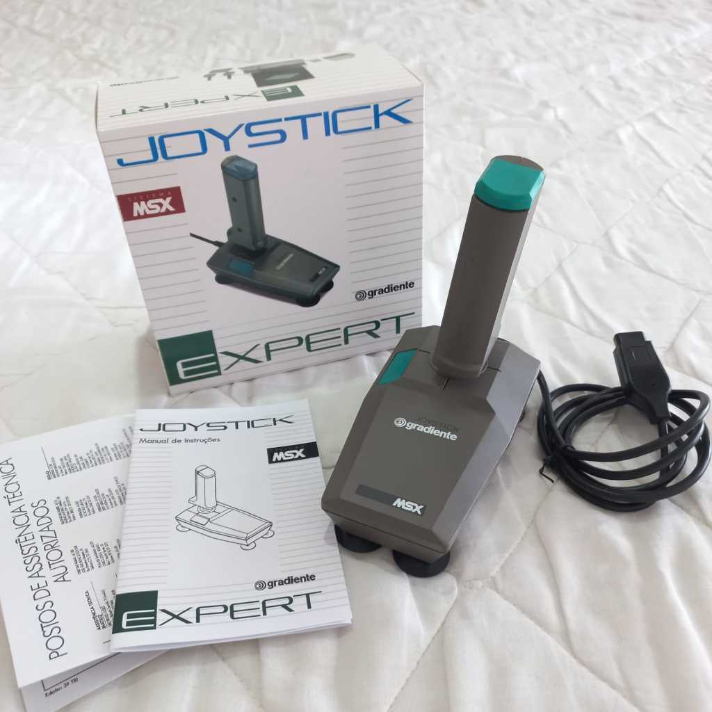 Joystick MSX Gradiente Expert c/ Lacre, Caixa e Manual