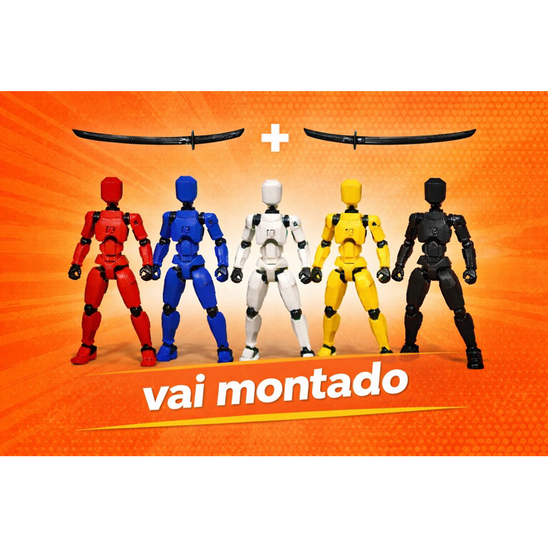 Boneco Dummy 13 Articulado 3D – Mini Robô Articulado