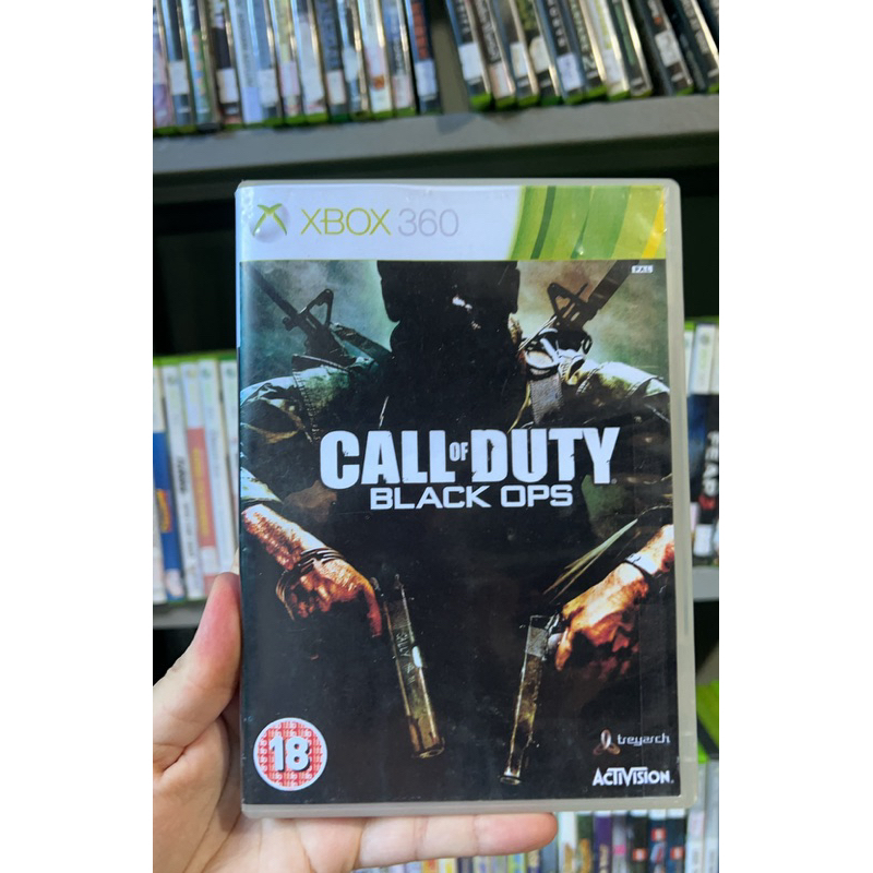 Call of Duty Black Ops Xbox 360 Europeu com trava de região (capa reimpressa)