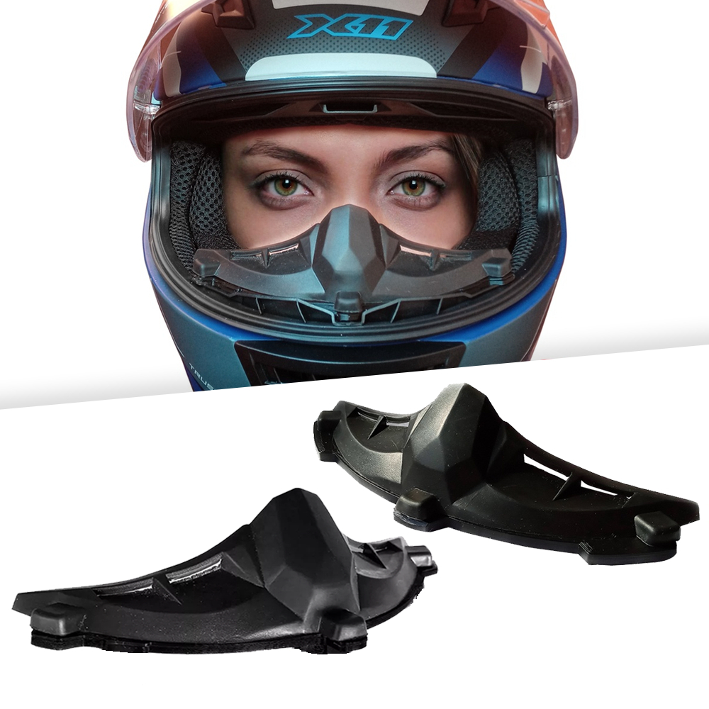 kit 2 Narigueira Capacete Modelo Esportiva Alta Original Ls2 Norisk FW3 Clip  Universal Respiro