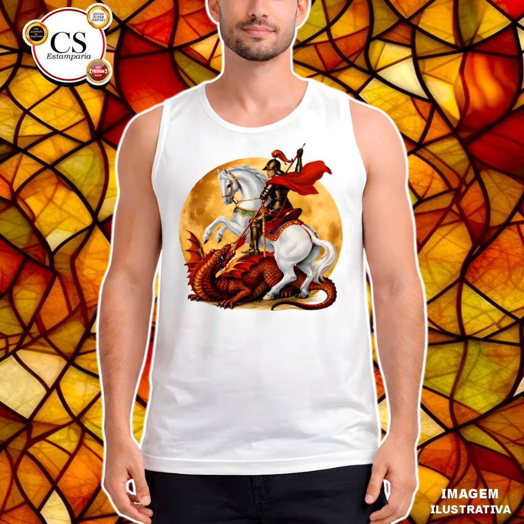 Regata São Jorge - Estampas Variadas em Oferta na Shopee