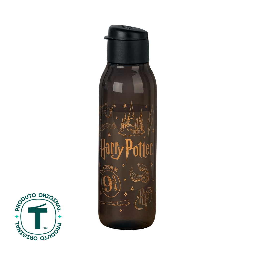 Garrafa de Água Tupperware Eco Tupper Redonda Plus Harry Potter 750ml