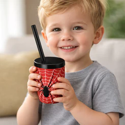 Copo Infantil com Canudo 300ml Infantil Lembrancinha