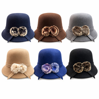 Chapéu Cloche CHP Outono Inverno Casual Urbano Feminino Moda Fashion