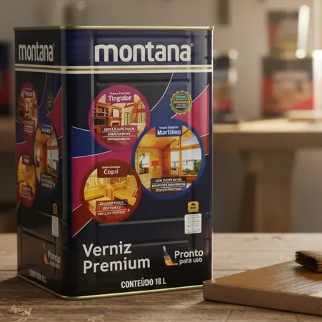Verniz Proteção para Madeira Brilhante Montana Tingidor 18 litros