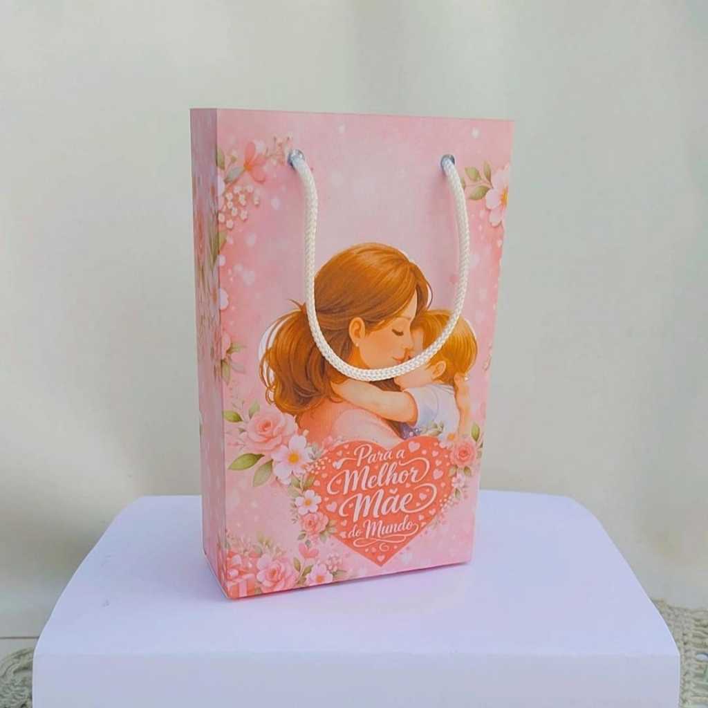 ENVIO RÁPIDO Sacolinha P Feliz dia das Mães Personalizados /Lembrancinha de Festa /Aniversário