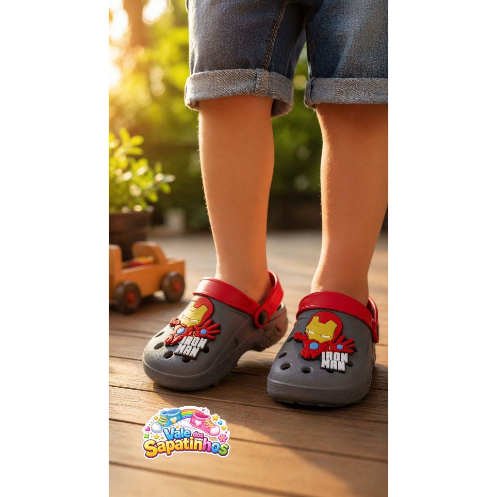 Babuche Sandália Infantil Personagem Confortável Macios e Leves Vários Heróis TOP, SEUS FILHOS VAI ADORAR!