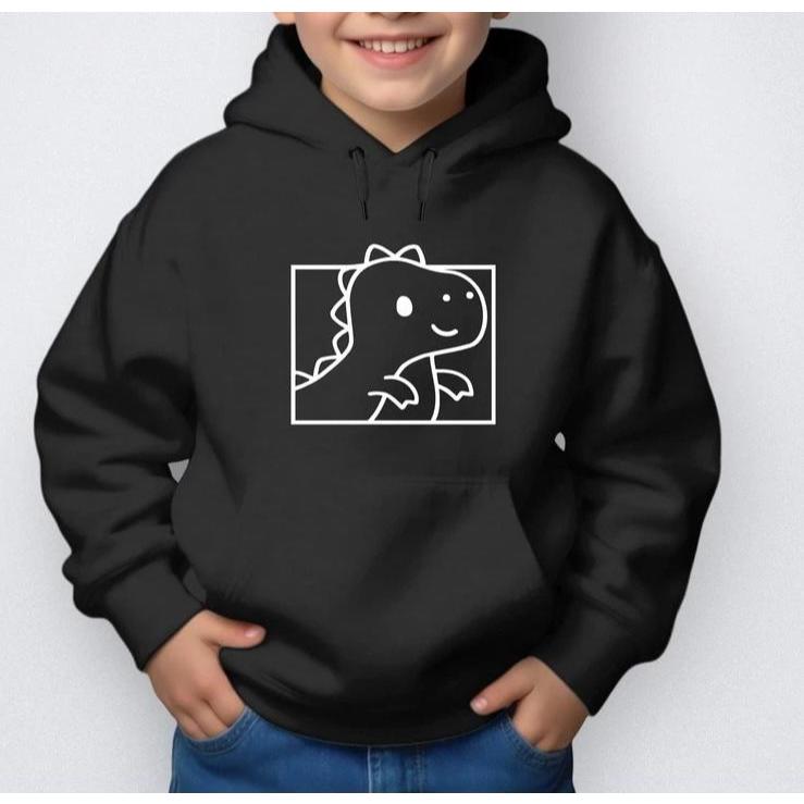 Moletom Infantil Canguru Dinossauro Masculino e Feminino Dino Agasalho Blusa de Frio Infantil Menino e Menina Dinossauro