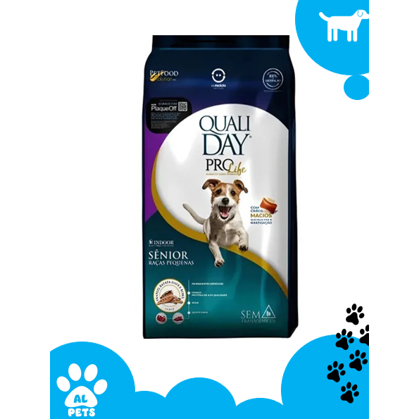 Ração Qualiday ProLife Cães Sênior Raças Pequenas 2,5kg