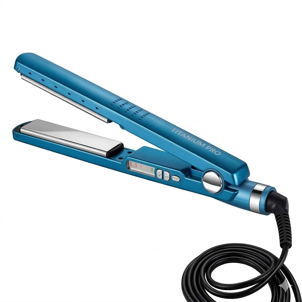 Chapinha Prancha Nano Titanium Profissional 450°F Progrssiva Azul Alisadora Bivolt