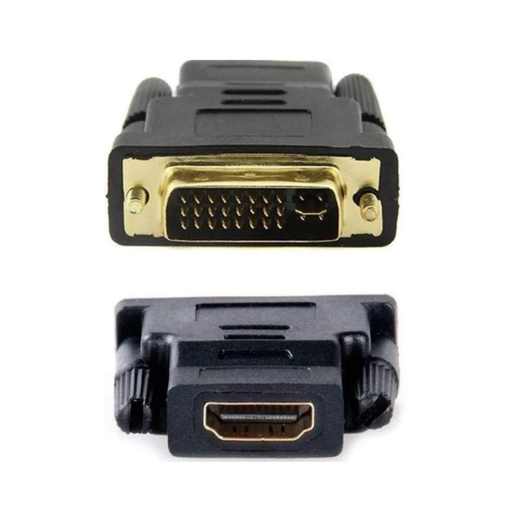 Adaptador DVI 24+5 Macho Para HDMI Fêmea