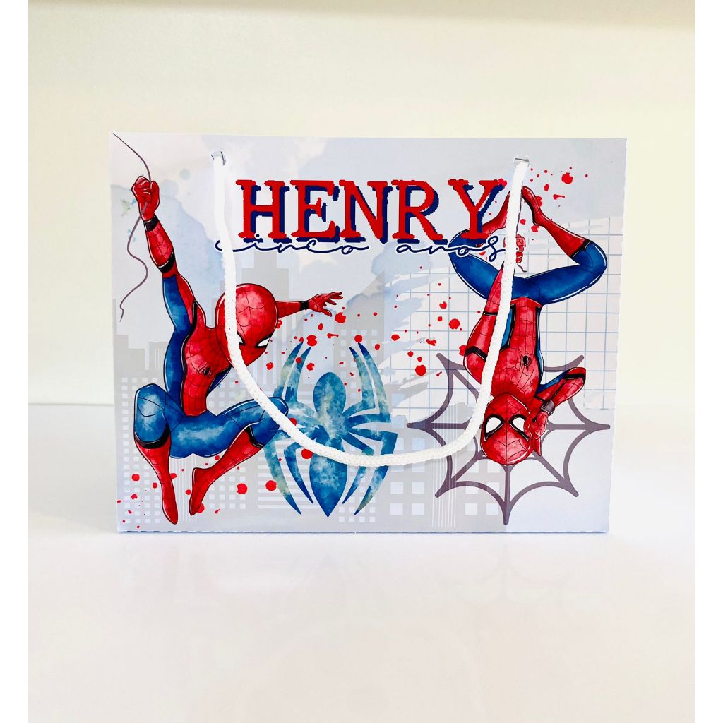 SACOLINHA HOMEM ARANHA Personalizado | Sacolinha | Lembrancinha | Mimos | Aniversário