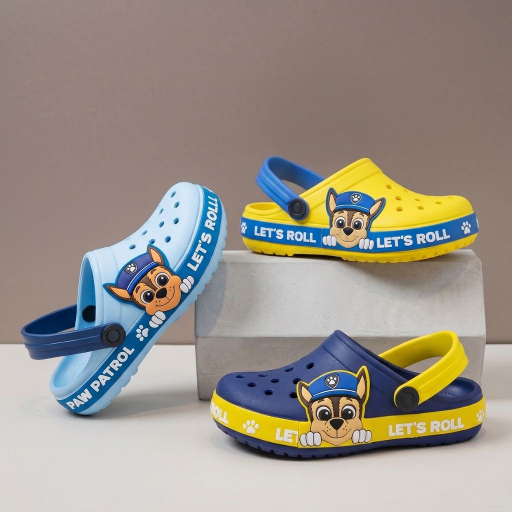 Babuche Infantil Menino Menina Chinelo Patrulha Canina Sandália Slide Leve Promoção