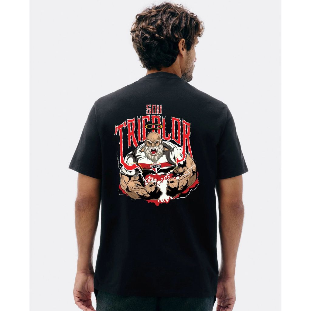 Camisa Tricolor Paulista Camiseta 100% Algodão São Paulo Unissex Masculino e Feminino Personalizada Presente