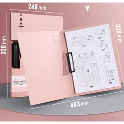 kit com 5 /10 pasta prancheta com capa A4,material de escritorio