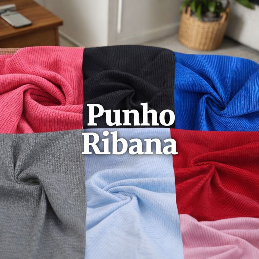Tecido punho ribana (0,25 centímetros x 1,00m)