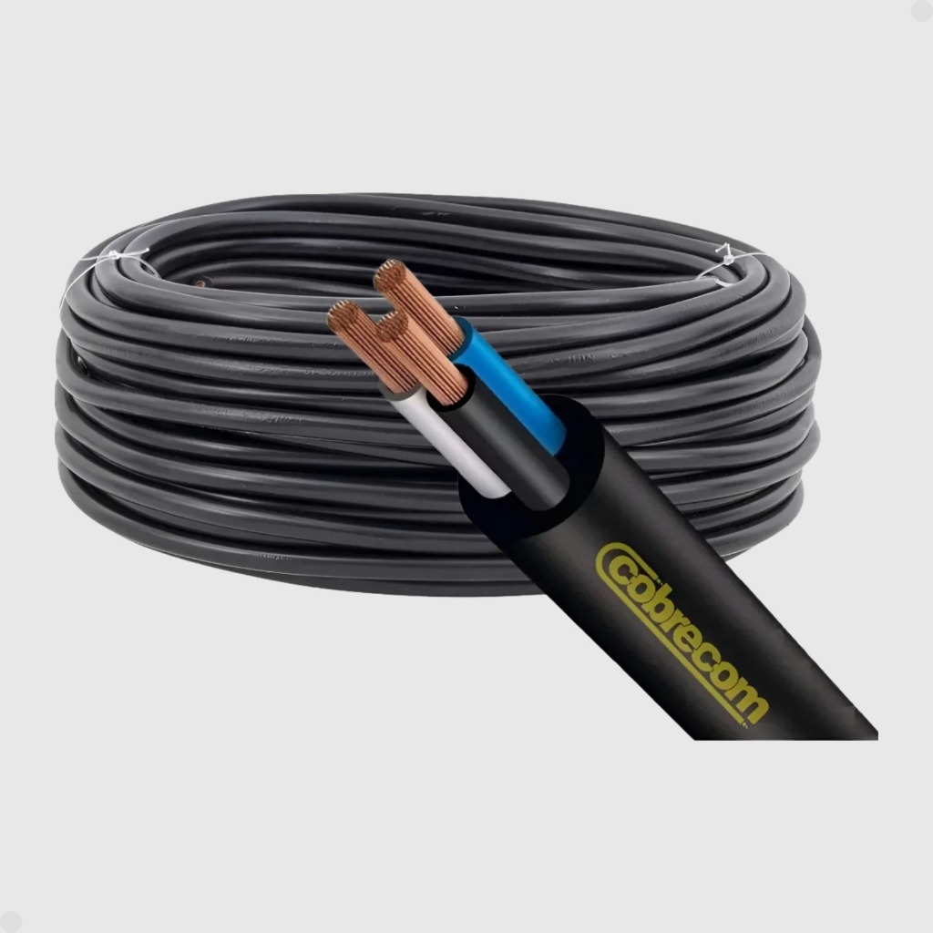 Cabo Pp 3x6mm Hepr 0,6/1kv 90°c 3 Vias Cobrecom 05 Metros
