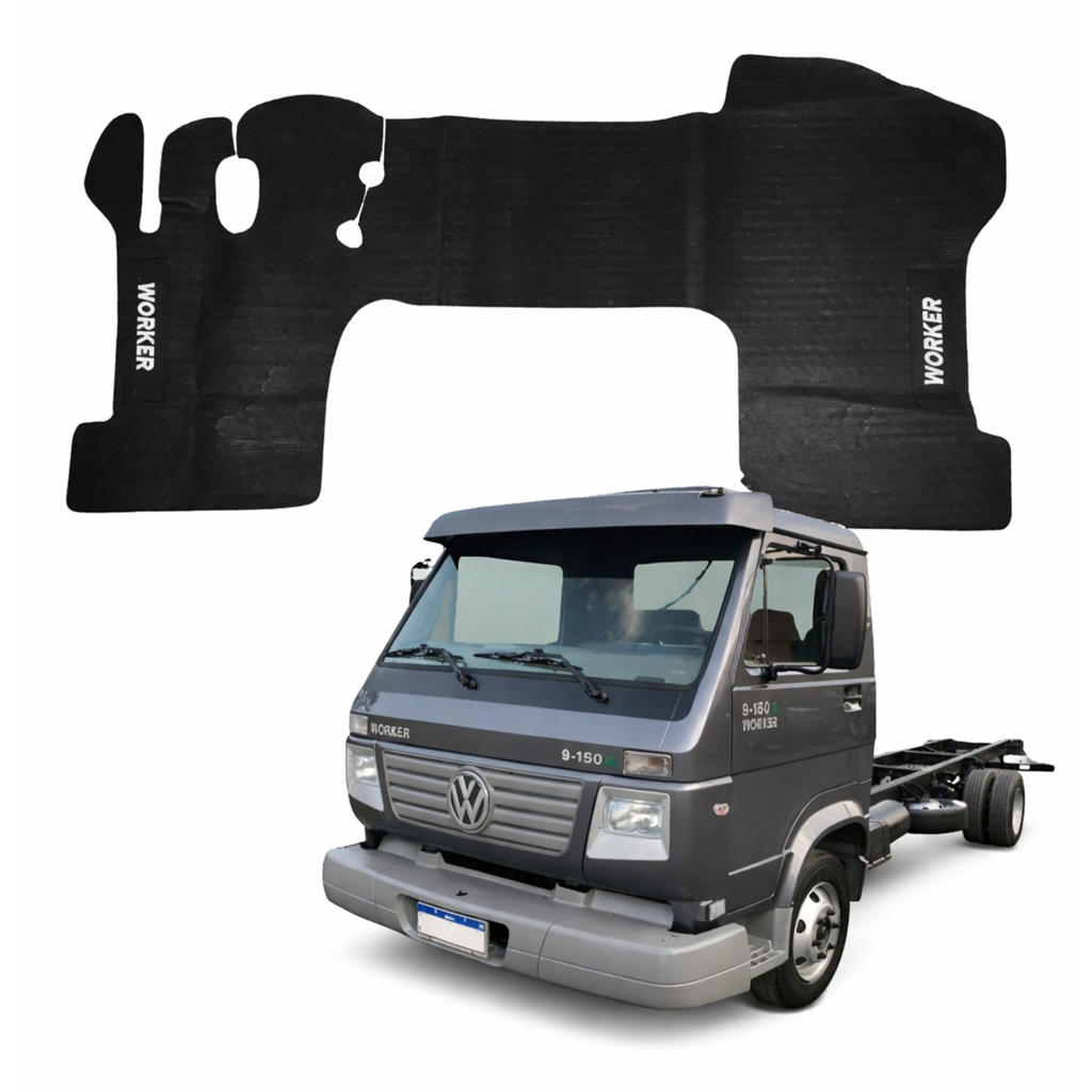 Tapete Emborrachado Impermeável Antiderrapante Proprio Para Caminhão Volkswagen Worker 1990 a 2019