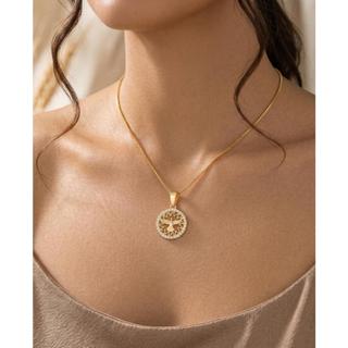 mandala espirito santo - colar religioso - semijóia - acessório feminino - presente - banhado a ouro - colar pingente